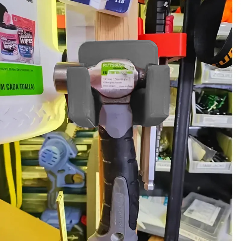 Workshop Tools Pictures - 1pc Wall Mounted Hammer Storage Rack
