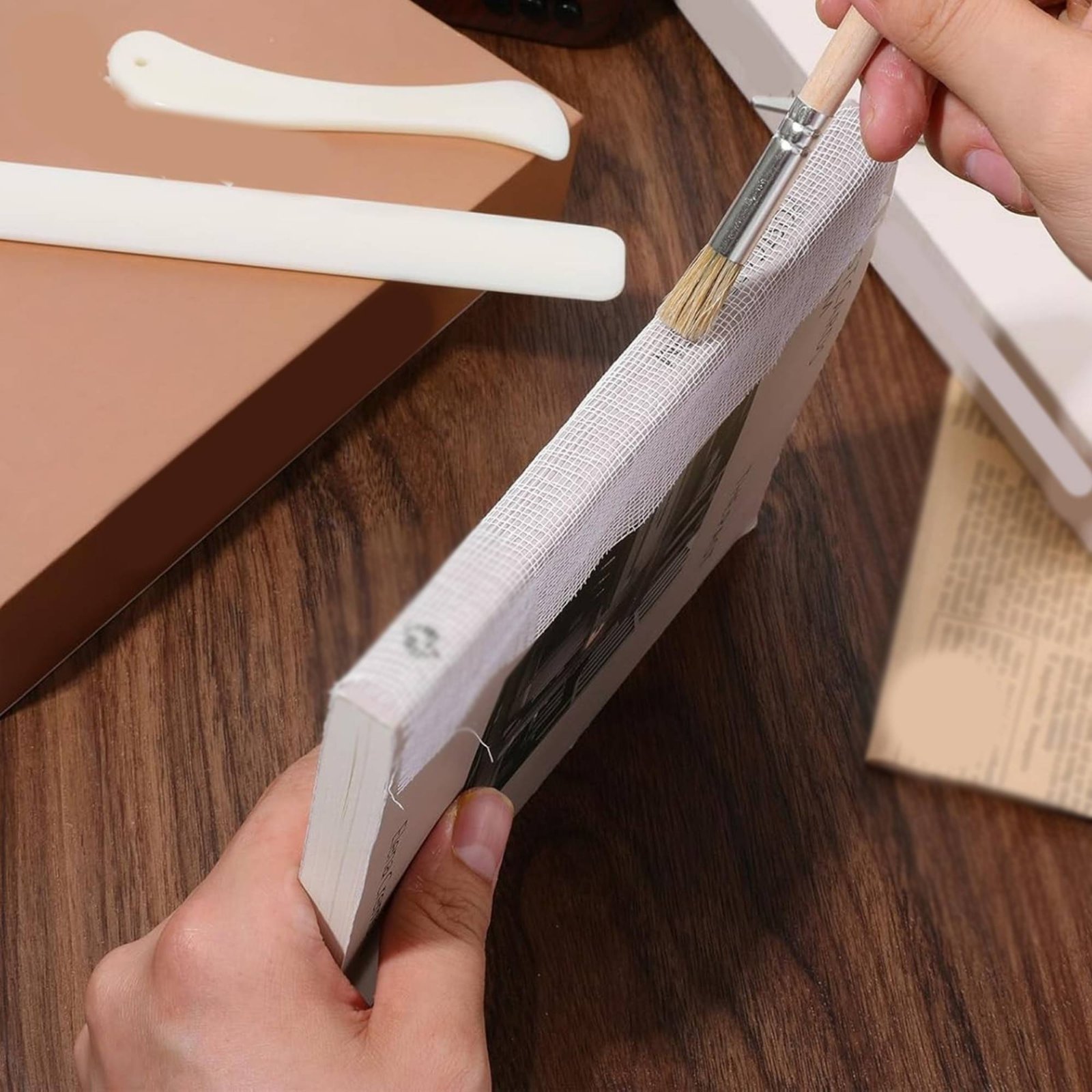 4 Pieces Bookbinding Cloth and - огляд і ціна Tools Set Workshop