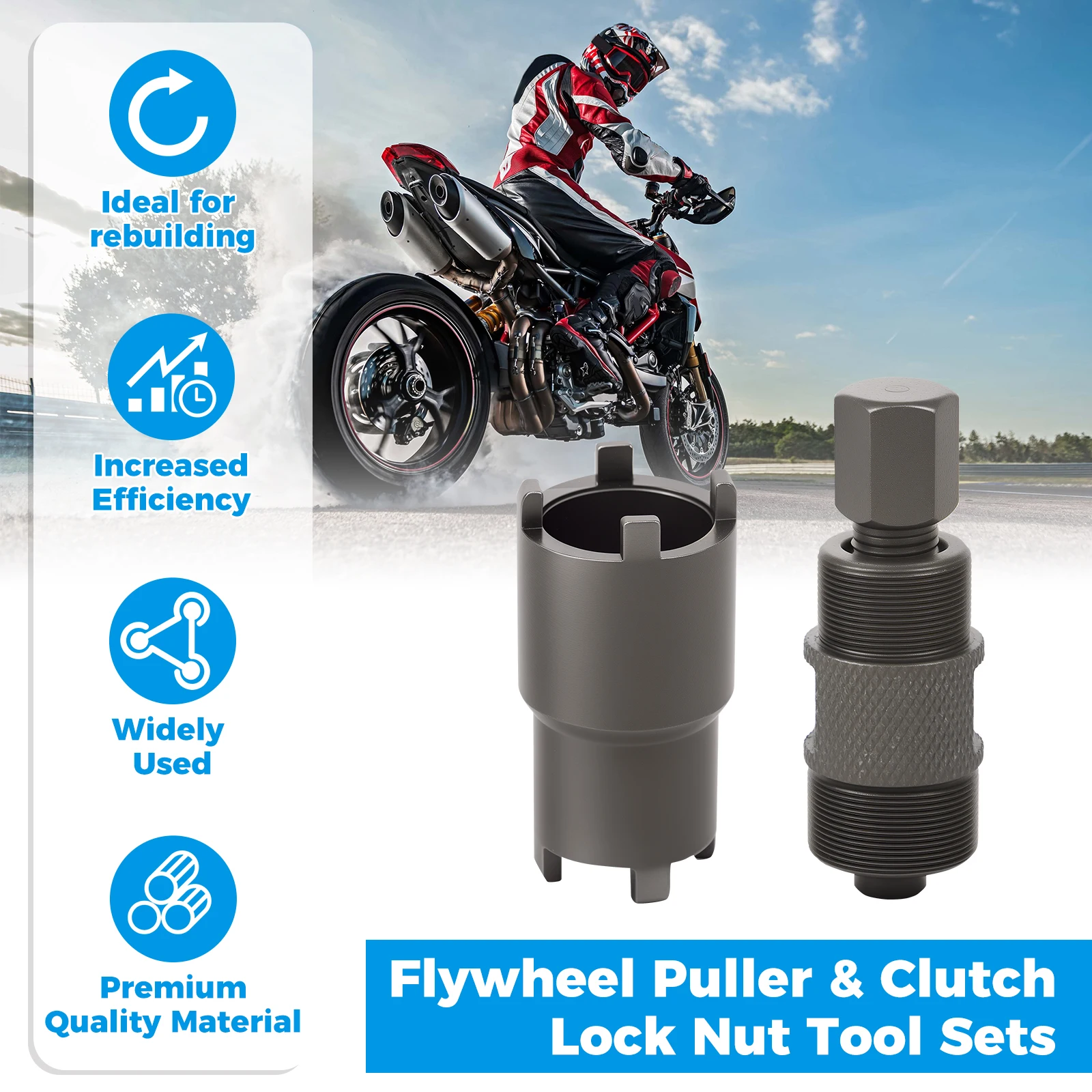 Clutch Lock Nut Tool Steel Fly - огляд і ціна Tools For Motorcycle Workshop