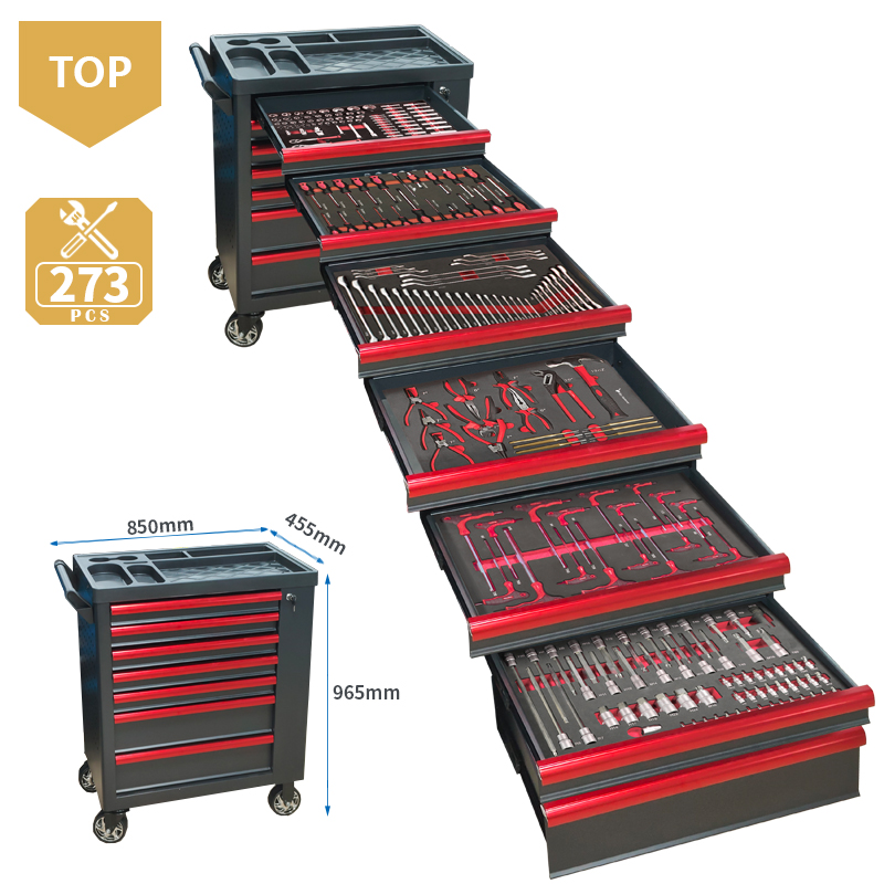 7 Drawer Tool Trolley With 273 - огляд і ціна Tools Set Workshop