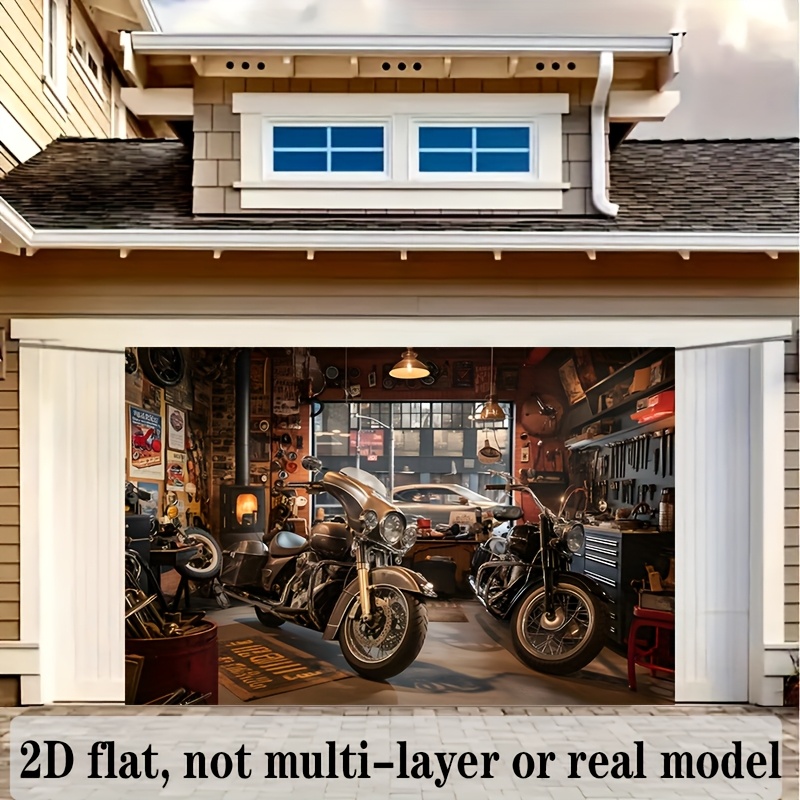 Motorcycle Garage Tapestry Cla - огляд і ціна Tools For Motorcycle Workshop