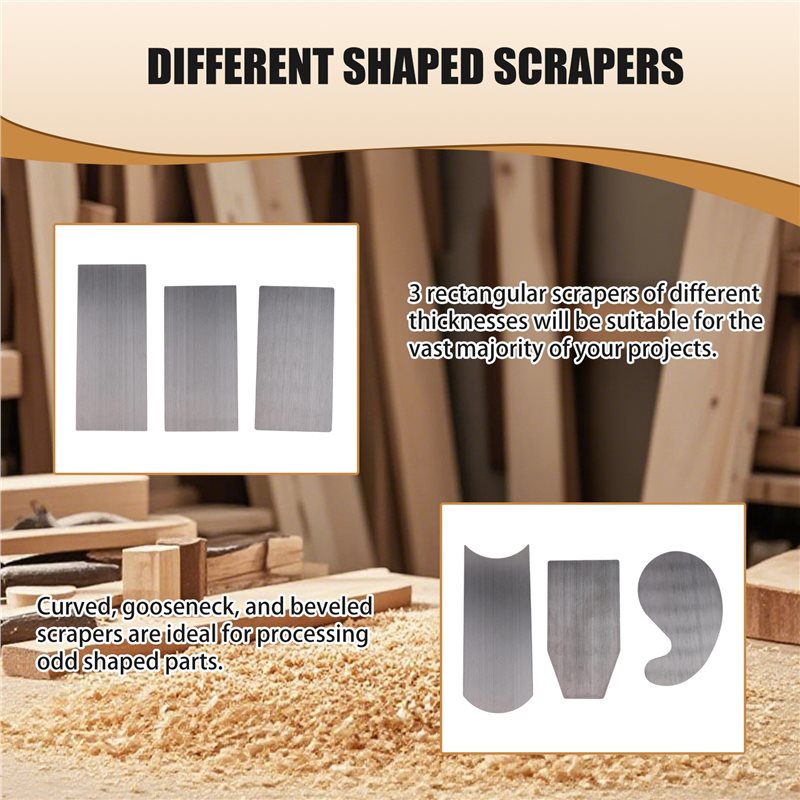 FAST-6 Pcs Cabinet Scraper Set - огляд і ціна Card Scraper Cabinet