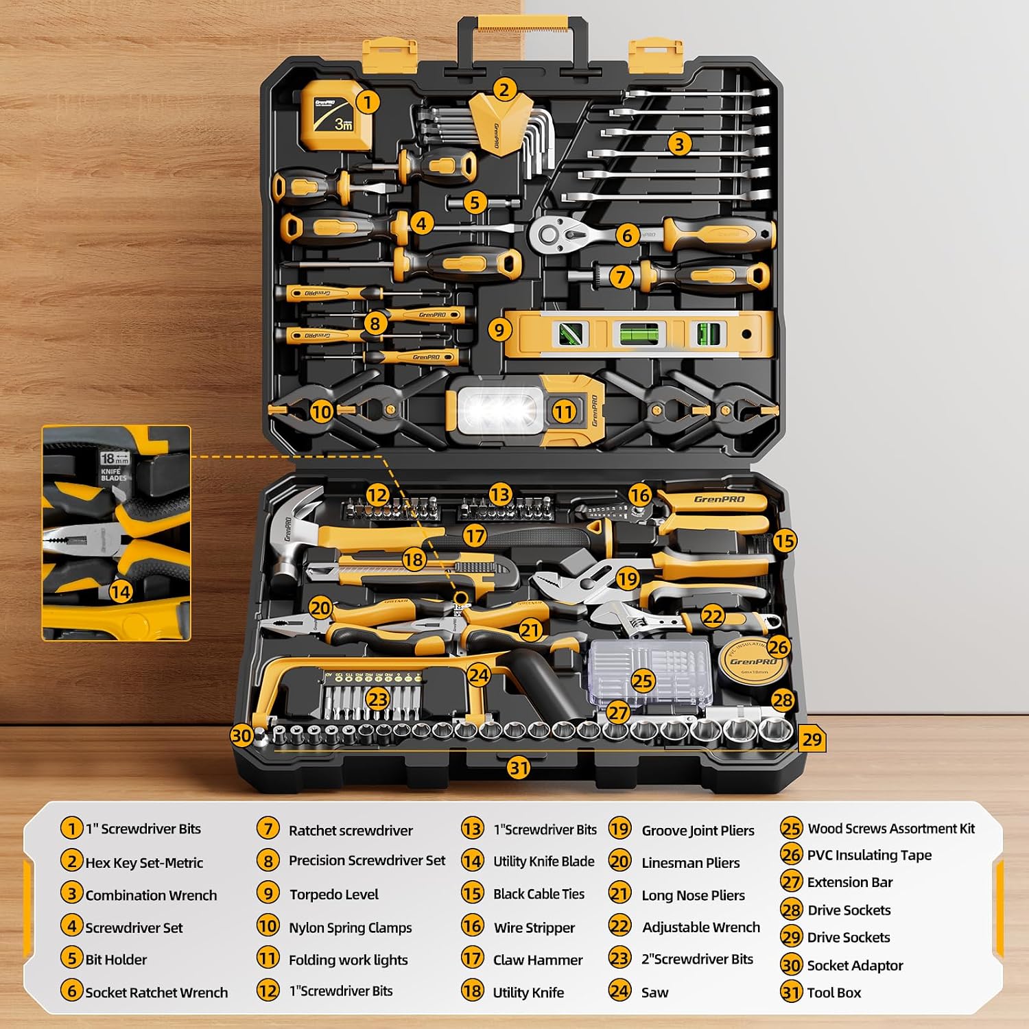 239PCS Tool Set Kit for Home,  - огляд і ціна Tools For Motorcycle Workshop