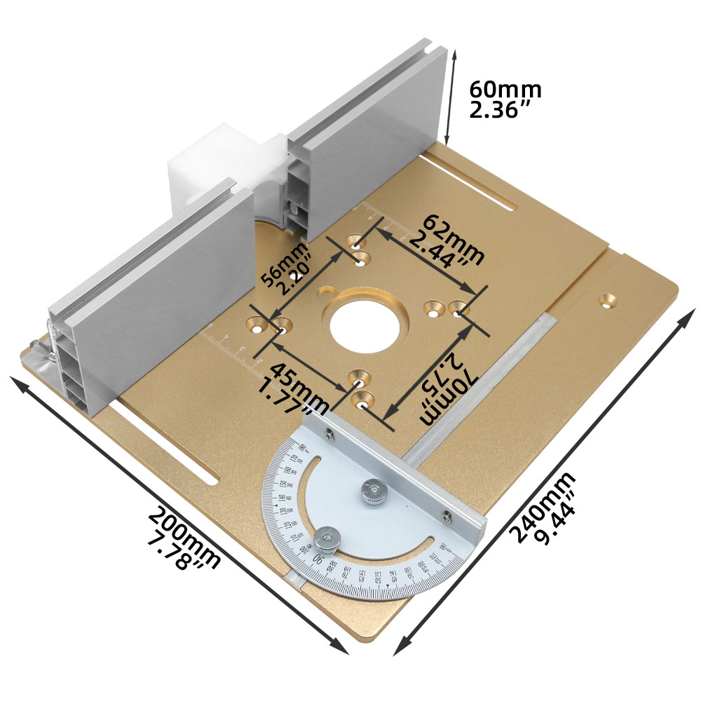C8 Aluminum Router Table Inser - огляд і ціна Router Table Insert
